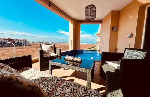 Cherrat Apartment | Ocean Gem - Exclusive 2BR, Balcony Pool, Beach, Surf & Views