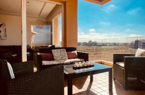 Cherrat Apartment | Ocean Gem - Exclusive 2BR, Balcony Pool, Beach, Surf & Views