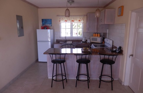 Green Garden Apartment | Ocean view apartment with plunge pools on roof terrace, 3mins drive to the beach