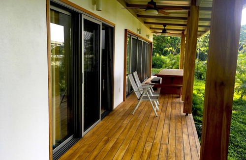 Cobano House | Ocean View from bedroom in this brand new modern home. Centrally located.