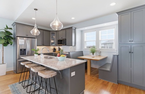 North Carolina Coast House | Ocean View Kure Beach Rental | Elevator + Pool Access + Walk to Beach