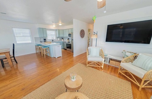 Southern Shores Cottage | Ocean Views, Game Room, Pool/HT, Pets + EV Charger