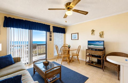 North Myrtle Beach Apartment | Oceanfront 1BR Updated Balcony Cherry Grove Sea Cabin 206-A