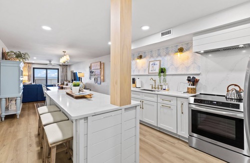 New Smyrna Beach Condo | OCEANFRONT! 2024 Luxuriously Renovated & Prof Decorated Condo on No Drive Beach