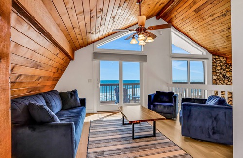 Painters Hill House | Oceanfront 3-Story Flagler Beach Home with Deck, Fireplace, Pets OK