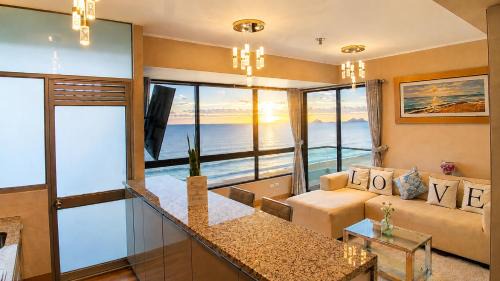 San Miguel Apartment | "Oceanfront 3BR, Home Office, Pool, Gym, Sauna, BBQ, Fast Wifi, Play area and Free Parking"