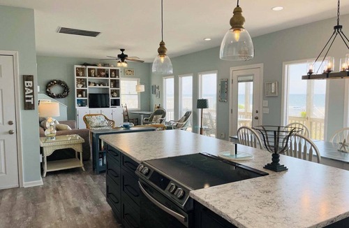 Holden Beach House | Oceanfront bliss awaits at Our Sand Dune, a spacious 5-bedroom retreat in Holden Beach.
