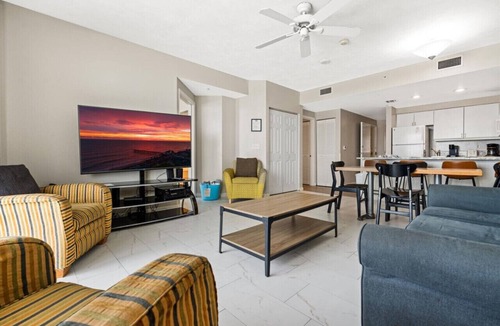 Daytona Beach Condo | Oceanfront Bliss: 11th Floor 2 BR Retreat with Direct Ocean Front Balcony at The Wyndham Ocean Walk Resort