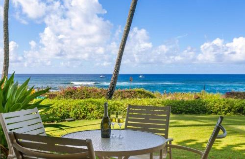 Poipu House | Oceanfront Breezy Corner Unit w Air Conditioning- Alekona Kauai