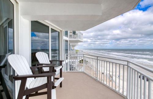 Daytona Beach Shores House | Oceanfront Condo, Pool, Gym, Private Balcony
