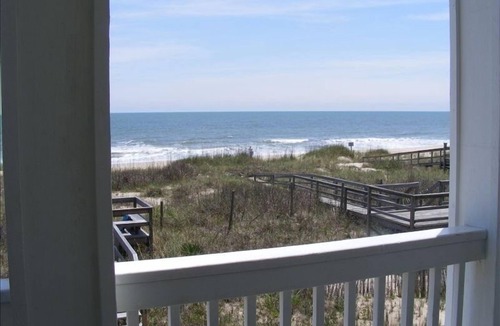 Carolina Beach House | Oceanfront Duplex with Great Decks . Summer rentals Saturday to Saturday only.