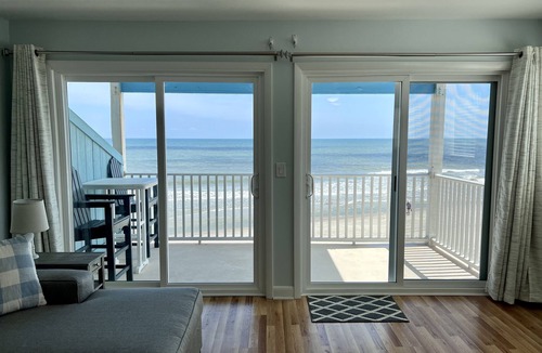 Kure Beach Condo | Oceanfront End Unit Condo with Pool-Riggings D2