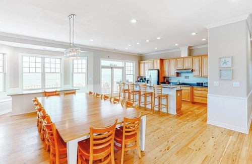Sandbridge House | Oceanfront home with private pool, hot tub, amazing views, media room, game room