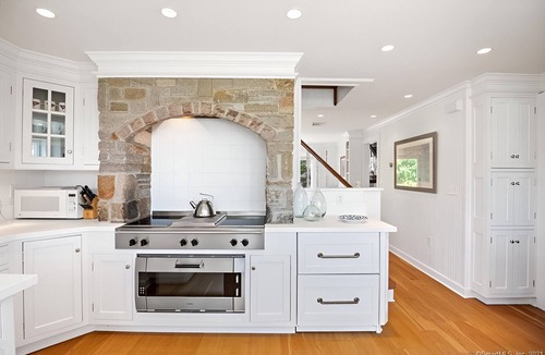 Groton Long Point House | Oceanfront home with private dock & large yard