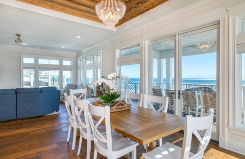 Vilano Beach House | Oceanfront! Luxury Home, Waterfront to Ocean and Inlet, Brand New, Custom, Gourmet Kitchen, Arcade!