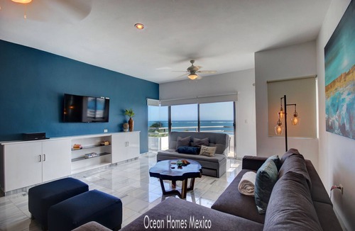 Puerto Morelos Condo | Oceanfront Luxury Townhome Condo Wifi 3 Smart TV'S Pool & Spa