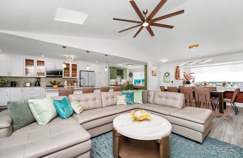 Port Canaveral House | Oceanfront Oasis: Private Pool, Hot Tub , Arcade Fun & Pool Table Retreat!