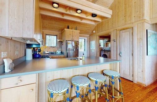 Brooklin House | Oceanfront retreat with sunrise views, screened porch, & deck