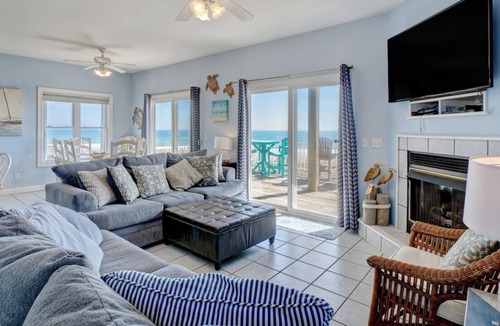 Village of Stump Sound House | Oceanfront | Community Pool | Private Beach Access
