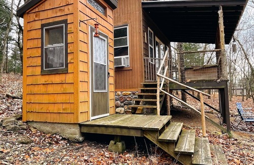 Elkland Cabin | Off Grid tiny cabin on riverfront property