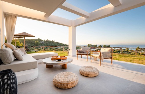 Pallini Villa | Olive Grove Panorama 6 – Sea Views, Pool, WiFi, Aircon