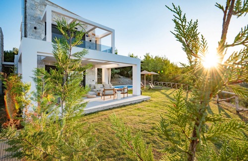 Pallini Villa | Olive Grove Panorama 6 – Sea Views, Pool, WiFi, Aircon