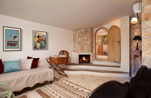 Morlupo House | Olive Tree House nestled in romantic greenery with fireplace