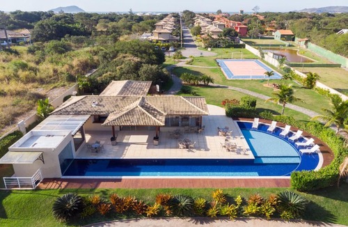 Praia Rasa House | Omar do Rio - Casa Duplex Moderna com Área Gourmet e Piscina Privativa, 4 Suítes no Condomínio completo Laguna e Mare, em Manguinhos, Internet 400mbps, Smart TV e Garagem - CLM 20