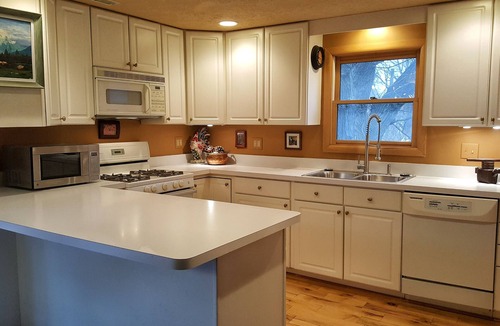 Indianapolis House | ON 62-acre Broad Ripple park and a mile from Broad Ripple village