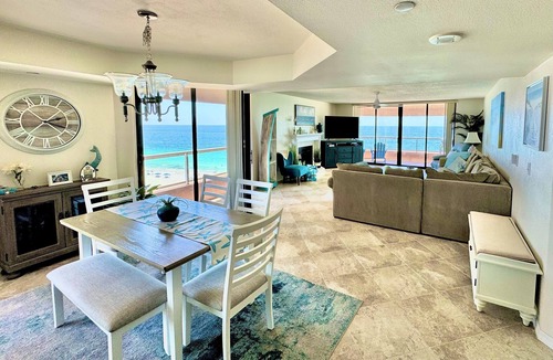 Sand Key Condo | ON BEACH End Unit @ Crescent Beach Club. Amenities Galore w/AMAZING 320° Views!