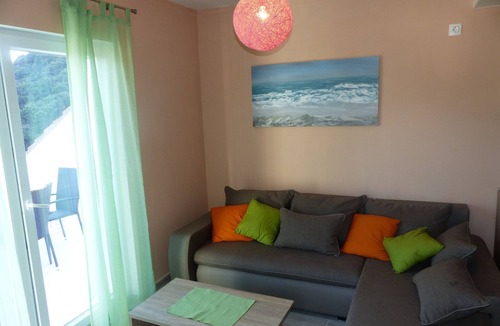 Saplunara Apartment | One bedroom apartment with balcony and sea view Cove Saplunara, Mljet (A-12849-a)