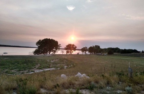 Marsland Cabin | Open room cabin with recreation adjacent to beautiful box butte reservoir