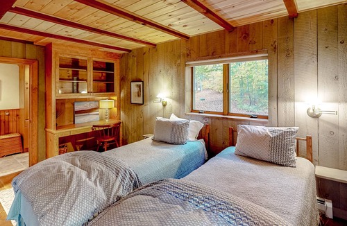 Forest Farms House | Open & spacious mountain home with hot tub, large deck, fireplace, & ski view