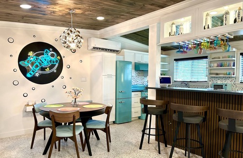 Titusville House | Orlando Vacation Rental Heated Pool & Spa 5 BR 3 BA Near Space, Nature, Disney