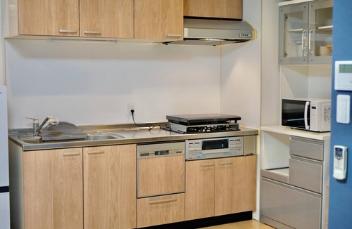 Nakanoshima Apartment | Osaka Castle, Nakanoshima and Osaka-Tenmangu/Orizuru Kitchen Apartment 101