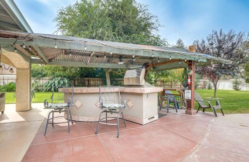 Atwater House | Outdoor Kitchen & Patio! Central Valley Hacienda