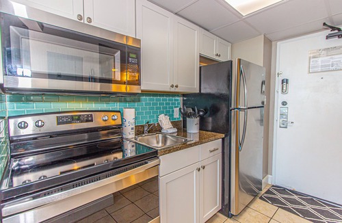 Myrtle Beach Apartment | Over-sized Luxury Balcony with teak loungers! Modern Style in the Golden Mile