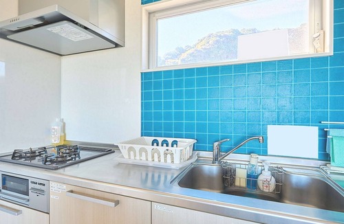 Ichinomiya Villa | Overlooking the Olympic surf venue from the cypress bath and large terrace.