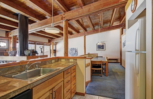 Keystone Condo | Oversized Mtn Condo on Snake River, Shuttle to Slopes, Pool & Hot Tub Access