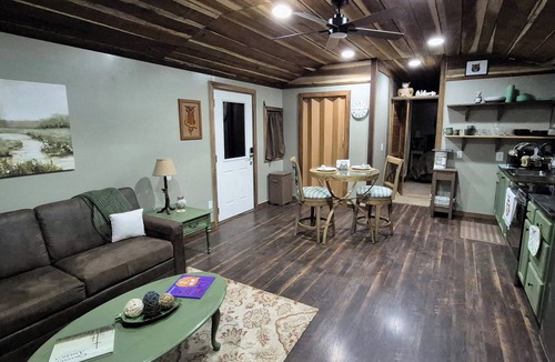 Evergreen Cabin | Owl's Nest, a rustic tiny house located 3.5 miles off I-65 in Evergreen, Alabama