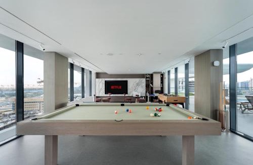 Al Barsha Apartment | Oxford Gardens Premium Studio with Cinema & Game Room