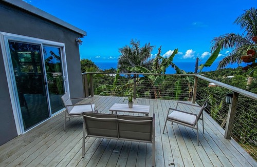 Estate Adelphi Apartment | Palm Deck, a private slice of paradise overlooking the ocean