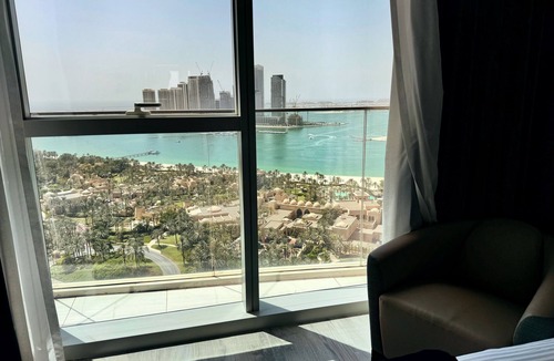 Dubai Media City Apartment | Palm & Harbor Views Luxury