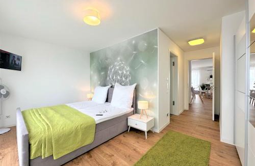 Frankenthal Apartment | Panorama Penthouse Apartment mit Klima und Whirlpool für bis zu 6 Personen