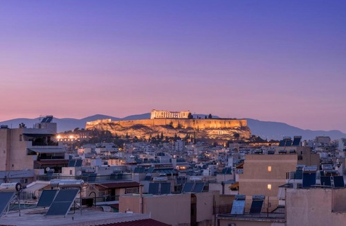 Neos Kosmos Apartment | Panoramic Acropolis View Rooftop Studio by MPS
