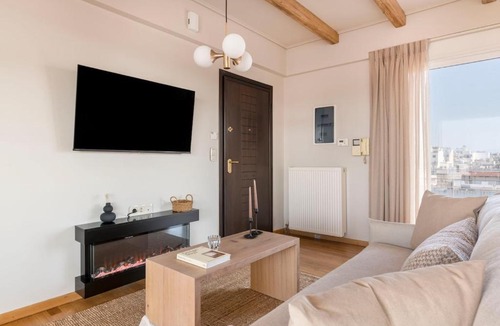 Neos Kosmos Apartment | Panoramic Acropolis View Rooftop Studio by MPS