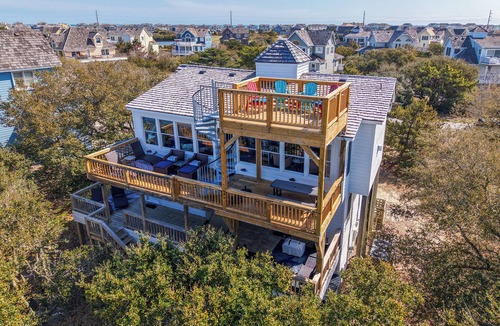 Nags Head House | Panoramic OBX 4bed luxury w/360° Views, Golf, Beach Club, Pool & Cinema room!