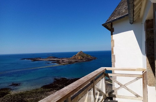 Pleneuf-Val-Andre Apartment | Panoramic sea view 250° from all 10 windows! Classified as 4* furnished tourist accommodation. WIFI Fiber