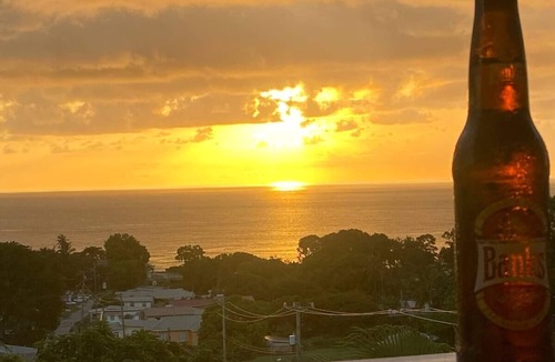 Lower Carlton Villa | Panoramic sea views, Modern home, private pool and 10 minute walk to the beach.