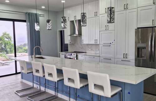 Prospect Villa | Panoramic seascape from modern, 3-bedroom villa in Hope Estate